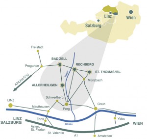 Anfahrtsplan Naturpark Mühlviertel