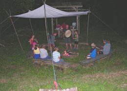 Naturpark_Camp_2017 Nachts am Lagerfeuer_Foto Thauerböck