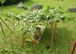 Naturpark_Camp_2018_selbst gebauter Unterstand