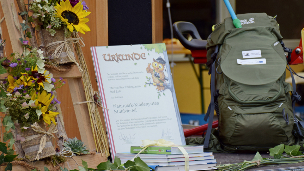 Forscherrucksäcke und Bücherpaket vom Naturpark Mühlviertel_Foto Naturpark Mühlviertel