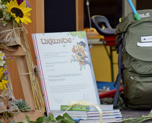 Forscherrucksäcke und Bücherpaket vom Naturpark Mühlviertel_Foto Naturpark Mühlviertel